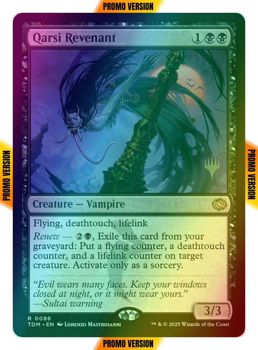 Qarsi Revenant [86p] [Promo Pack] [Tarkir: Dragonstorm: Promos] [Foil]