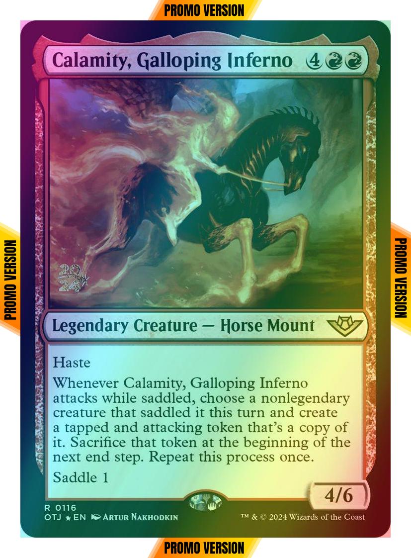 Calamity, Galloping Inferno [116s] [Prerelease] [Outlaws of Thunder Junction: Promos] [Foil]