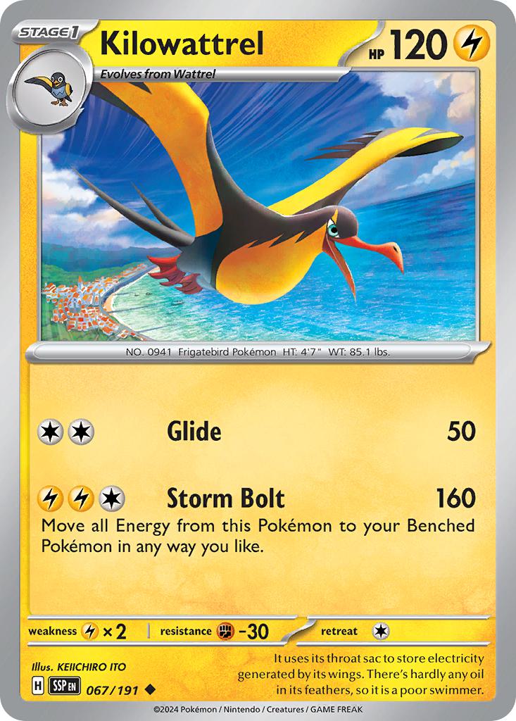 Kilowattrel - 067/191 - Uncommon [sv08-067] [Non-Holo]