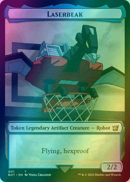 Laserbeak Token (01) // Powerstone Token (07) [Universes Beyond: Transformers: Tokens] [Foil]