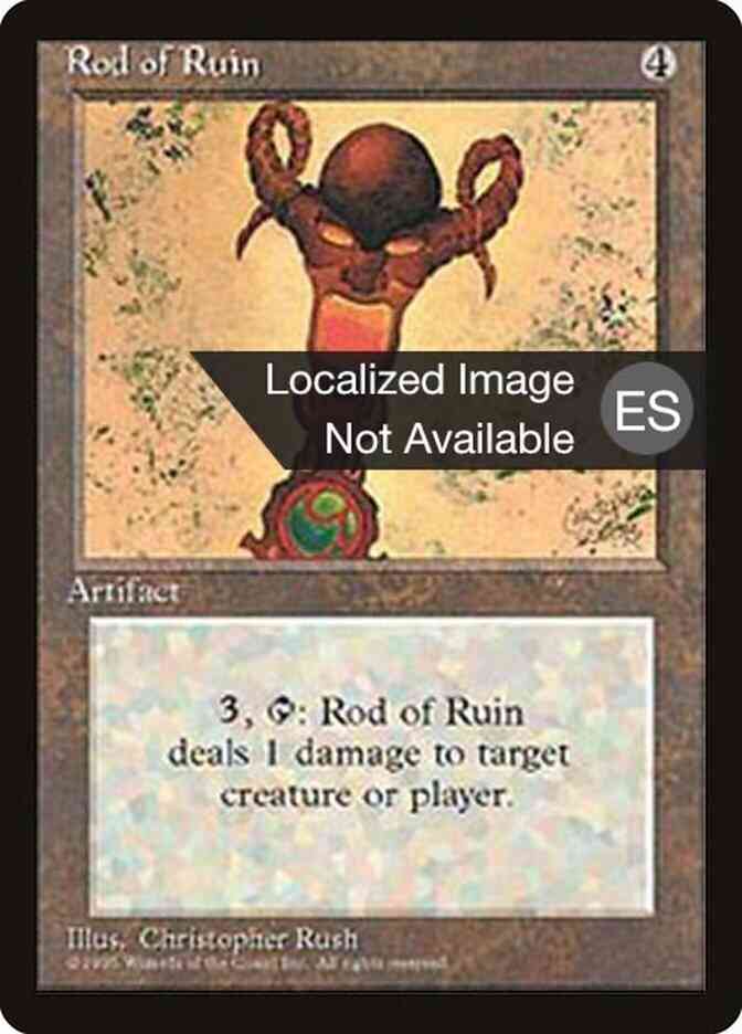 Rod of Ruin - Chinese [344] [Fourth Edition Black Border: Chinese] [Non-Foil]