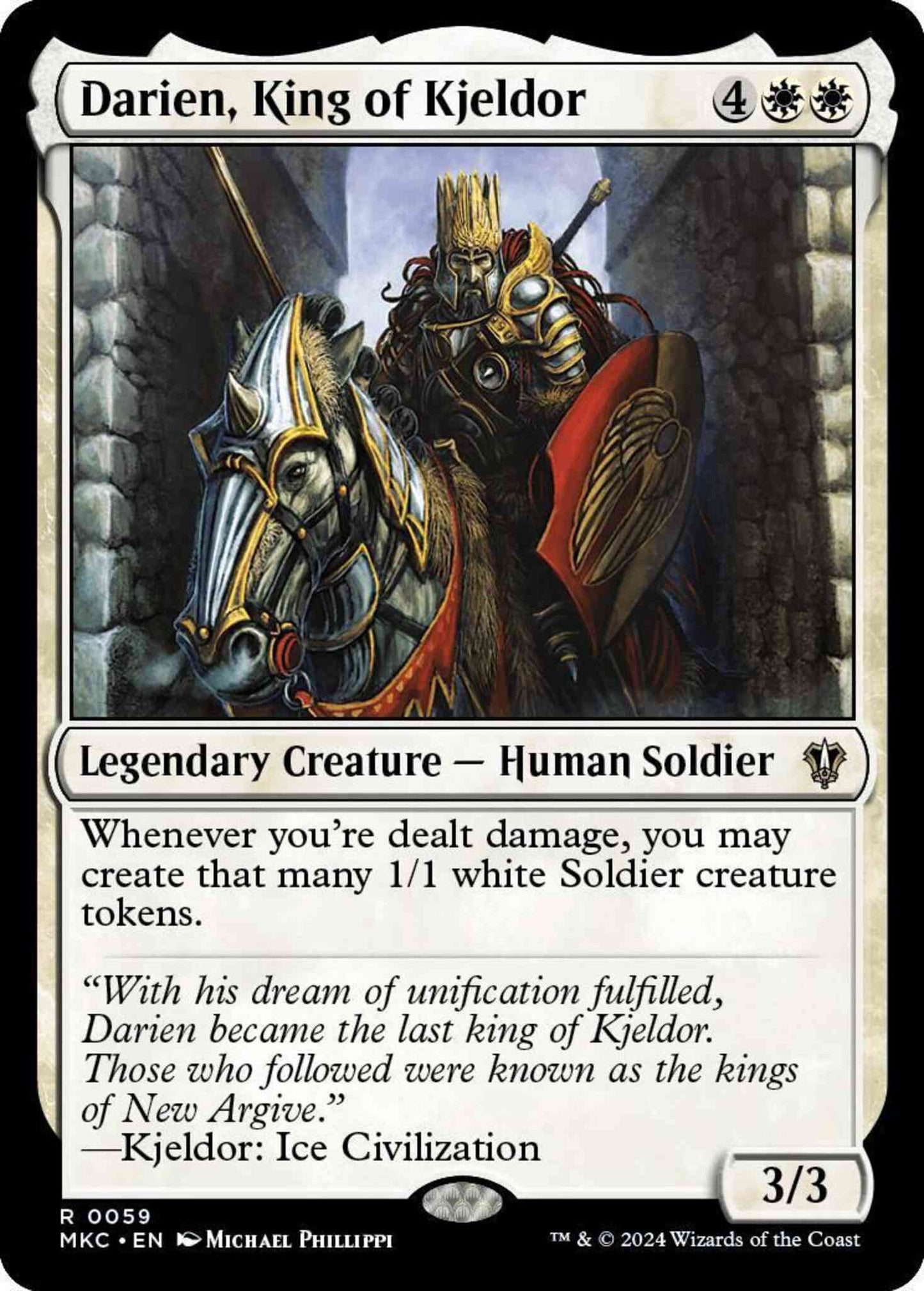 Darien, King of Kjeldor [59] [Murders at Karlov Manor: Commander] [Non-Foil]