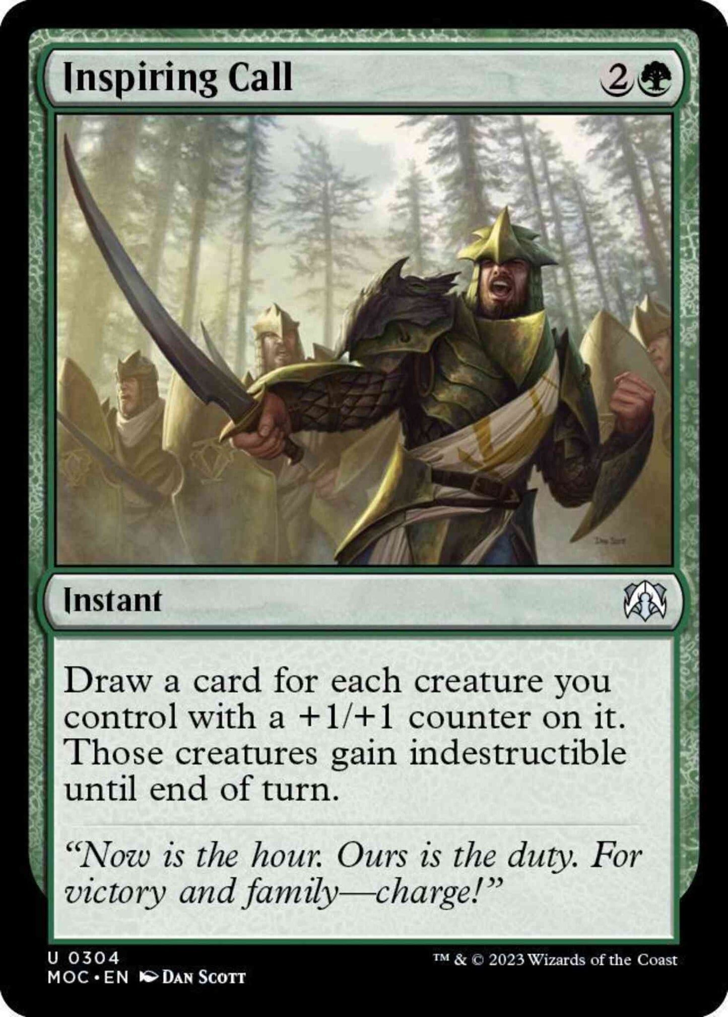 Inspiring Call [304] [March of the Machine: Commander] [Non-Foil]
