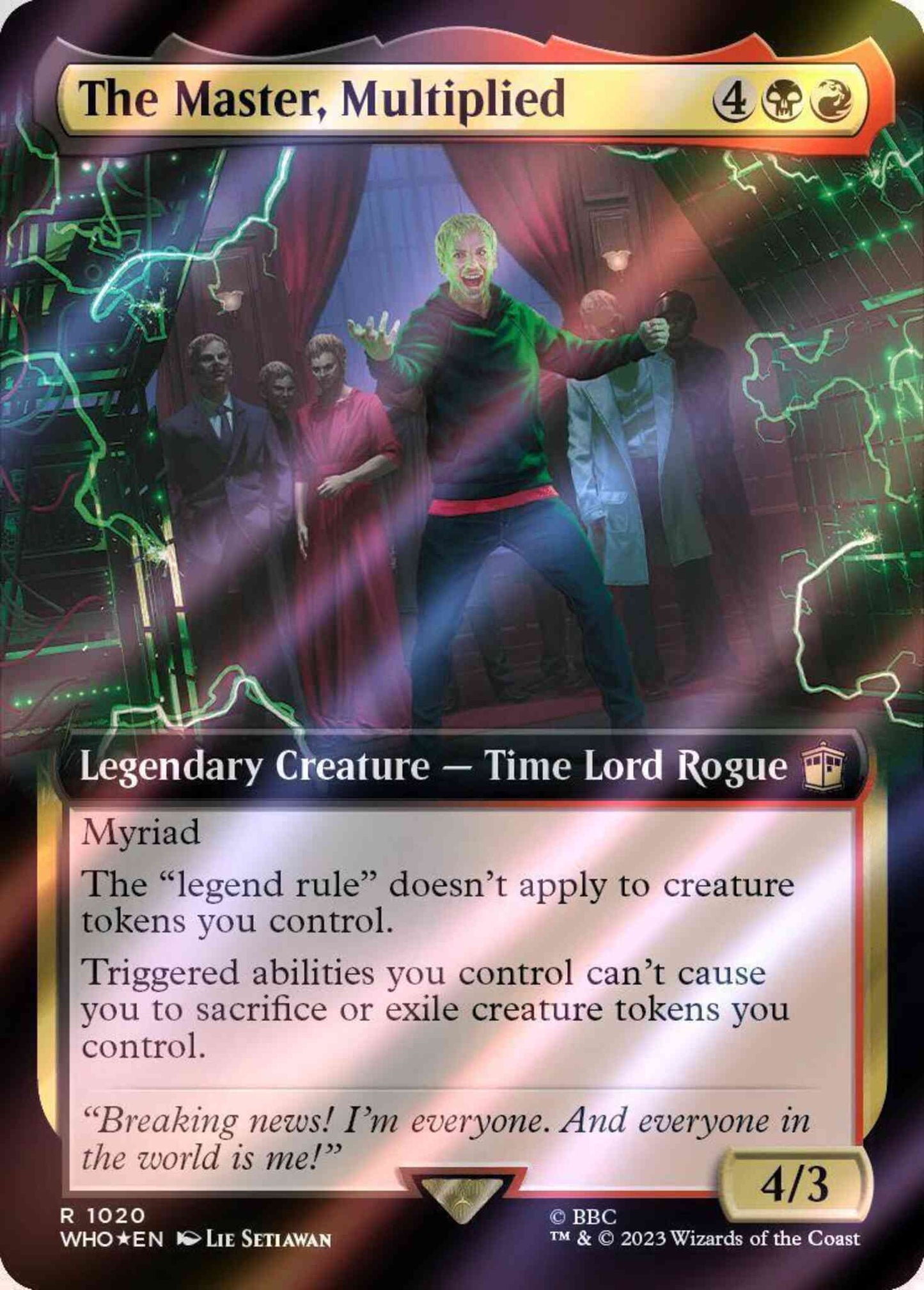 The Master, Multiplied [1020] [Extended Art] [Universes Beyond: Doctor Who] [Surge Foil]