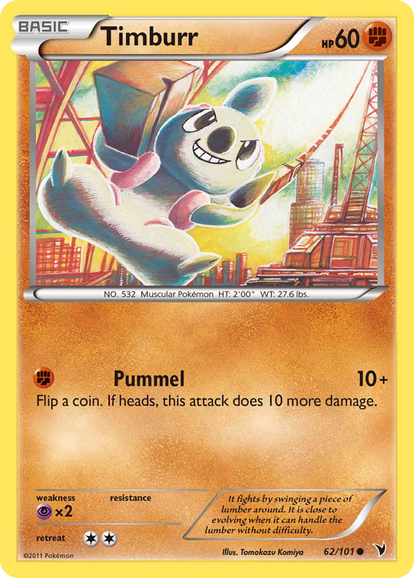 Timburr - 62/101 - Common [bw3-62] [Non-Holo]