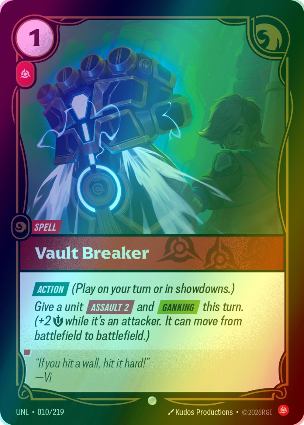 Vault Breaker - 010/219 [Unleashed] [Foil]