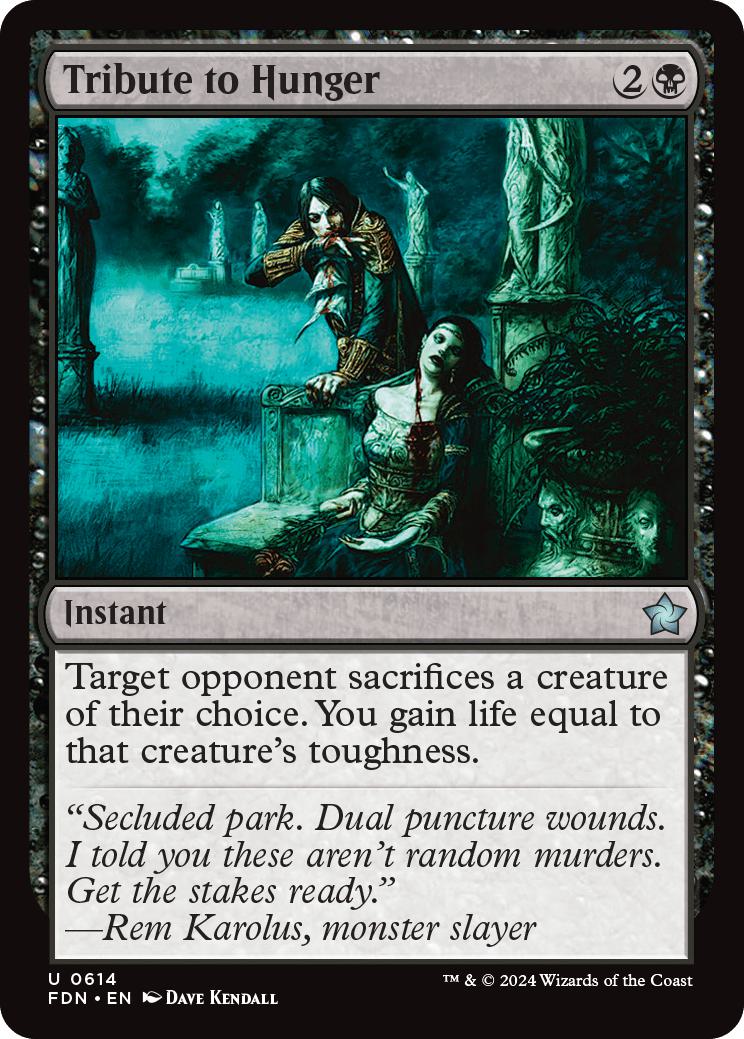 Tribute to Hunger [614] [Foundations] [Non-Foil]