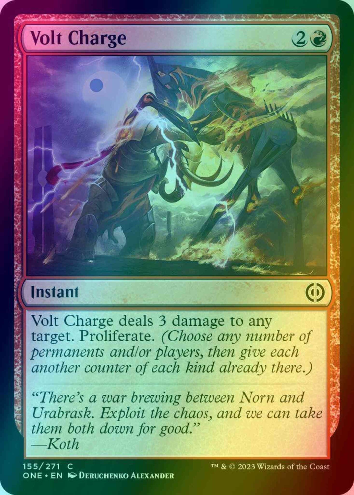 Volt Charge [155] [Phyrexia: All Will Be One] [Foil]