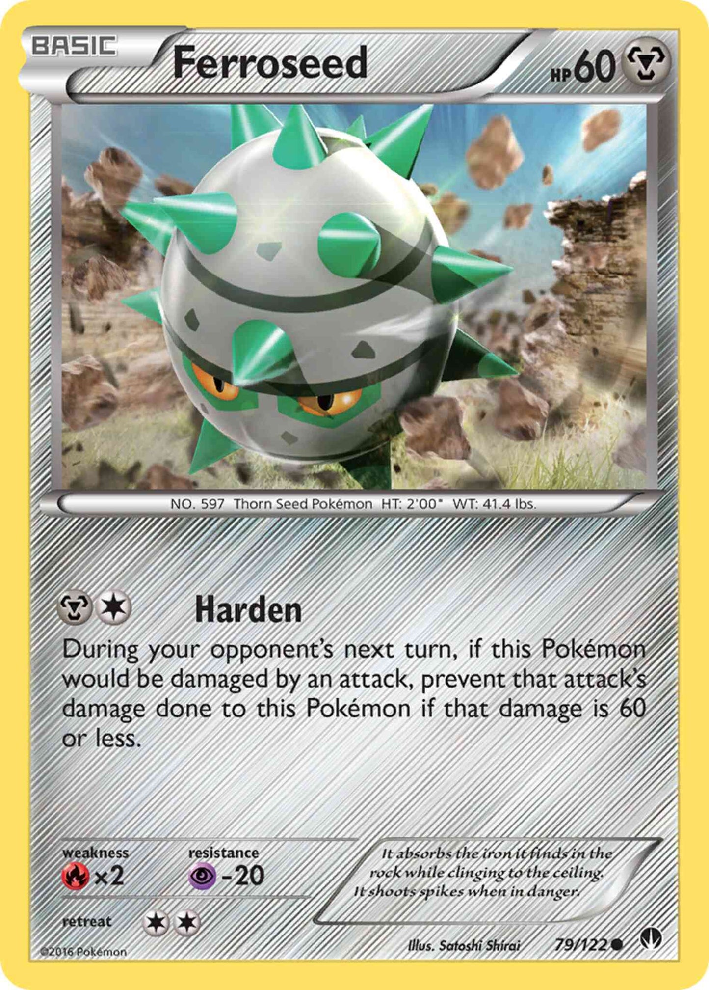 Ferroseed - 79/122 - Common [xy9-79] [Non-Holo]