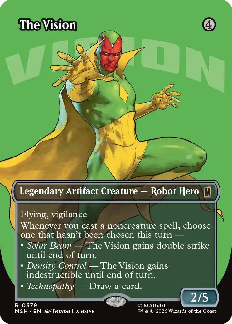 The Vision [379] [Borderless] [Logo] [Marvel Super Heroes] [Non-Foil]
