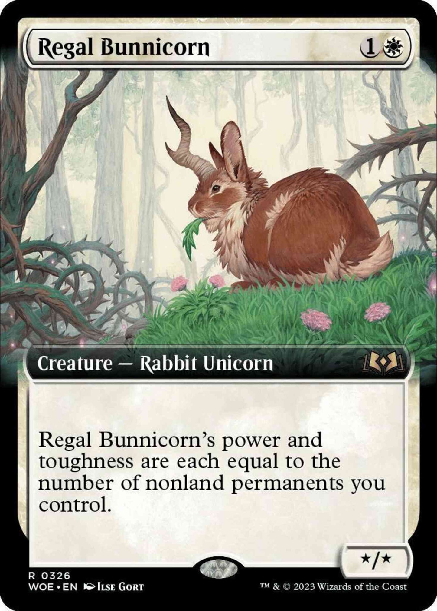 Regal Bunnicorn [326] [Extended Art] [Wilds of Eldraine] [Non-Foil]