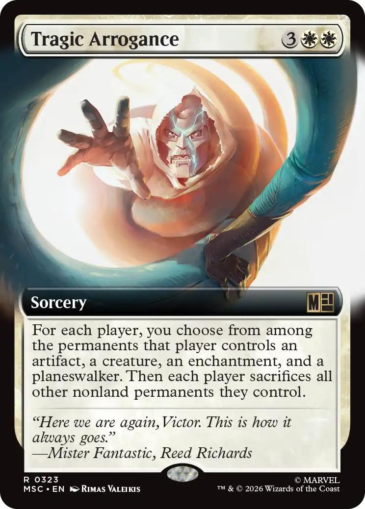 Tragic Arrogance [323] [Extended Art] [Marvel Super Heroes: Commander] [Non-Foil]