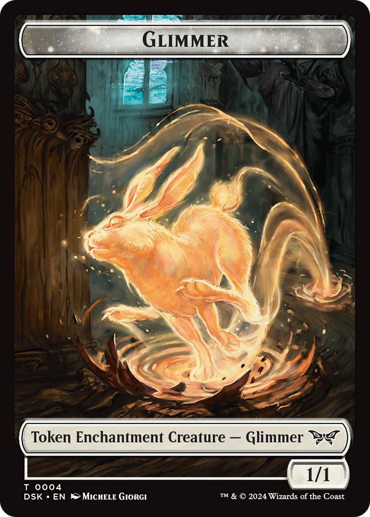 Glimmer Token (04) // Manifest Token (18) [Duskmourn: House of Horror: Tokens] [Non-Foil]