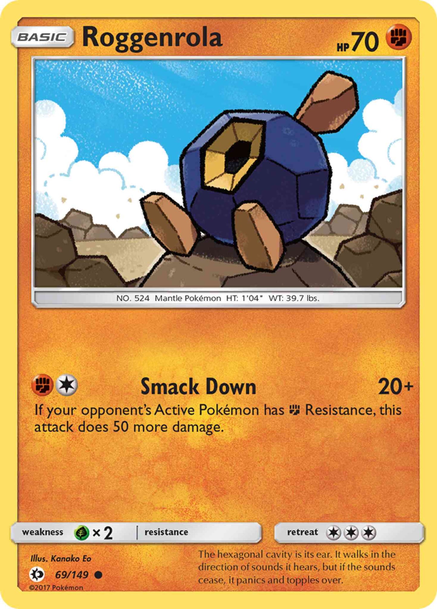 Roggenrola - 69/149 - Common [sm1-69] [Non-Holo]
