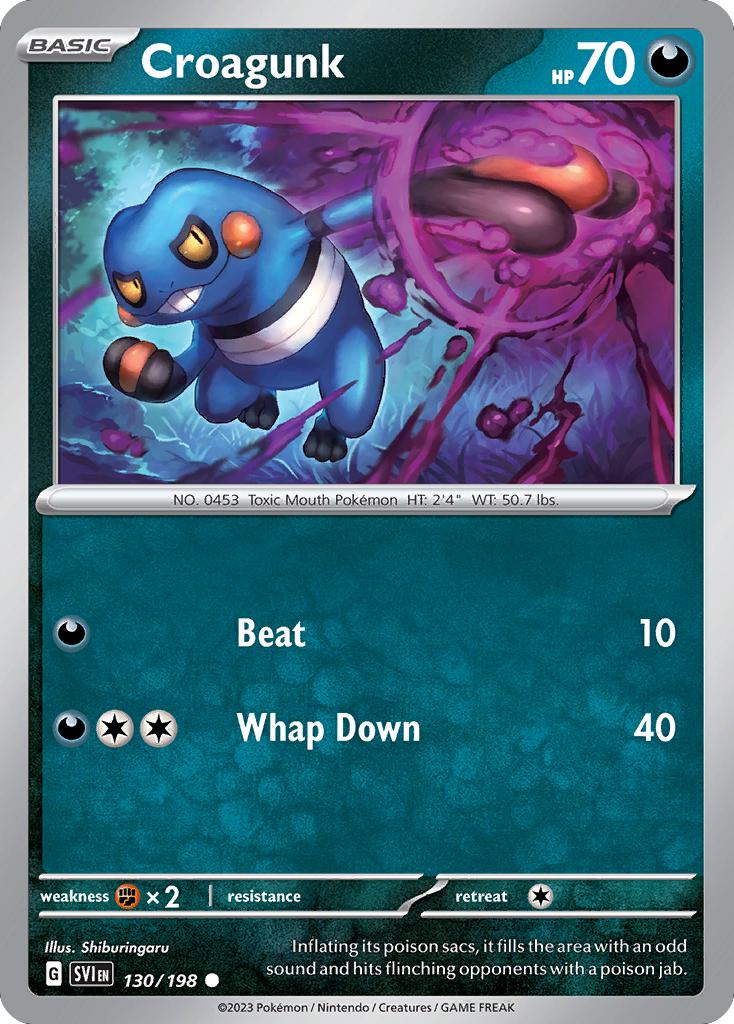 Croagunk - 130/198 - Common [sv01-130] [Non-Holo]