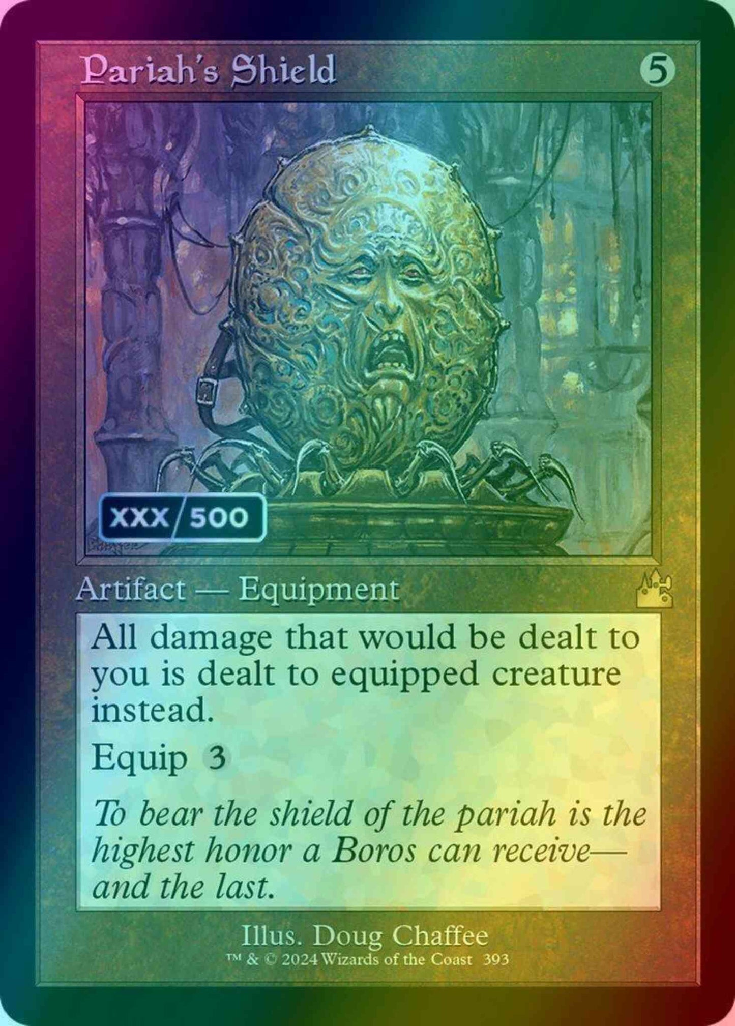 Pariah's Shield - Serial Numbered [393z] [Retro Frame] [Ravnica Remastered] [Foil]
