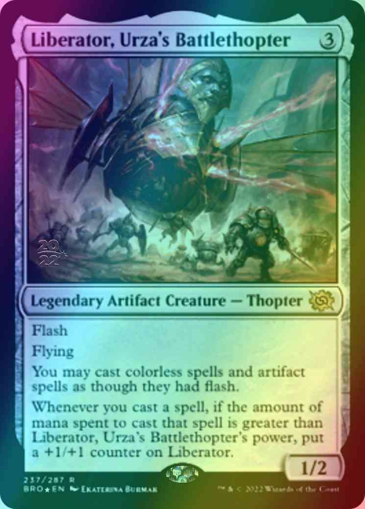 Liberator, Urza's Battlethopter [237s] [Prerelease] [The Brothers' War: Promos] [Foil]