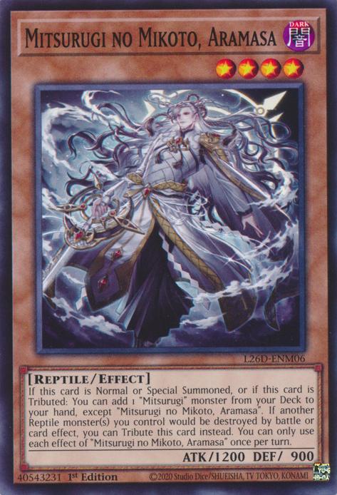 Mitsurugi no Mikoto, Aramasa - L26D-ENM06 - Common - 1st Edition