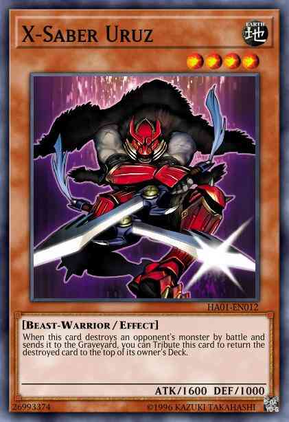 X-Saber Uruz - HA01-EN012 - Super Rare - Unlimited