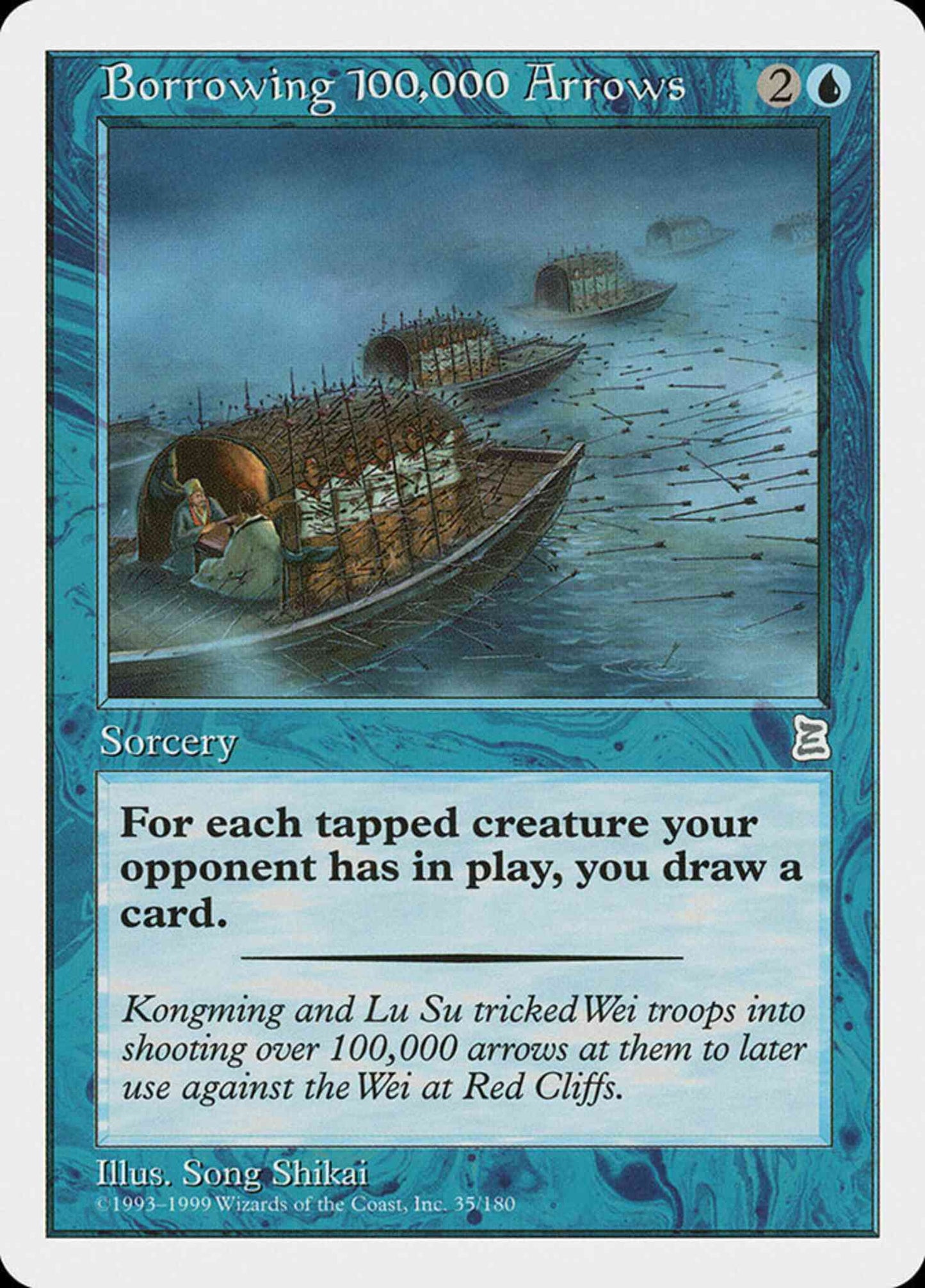 Borrowing 100,000 Arrows - Japanese [35] [Japanese Portal Three Kingdoms] [Non-Foil]