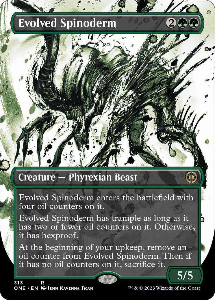 Evolved Spinoderm [313] [Borderless] [Ichor] [Phyrexia: All Will Be One] [Non-Foil]