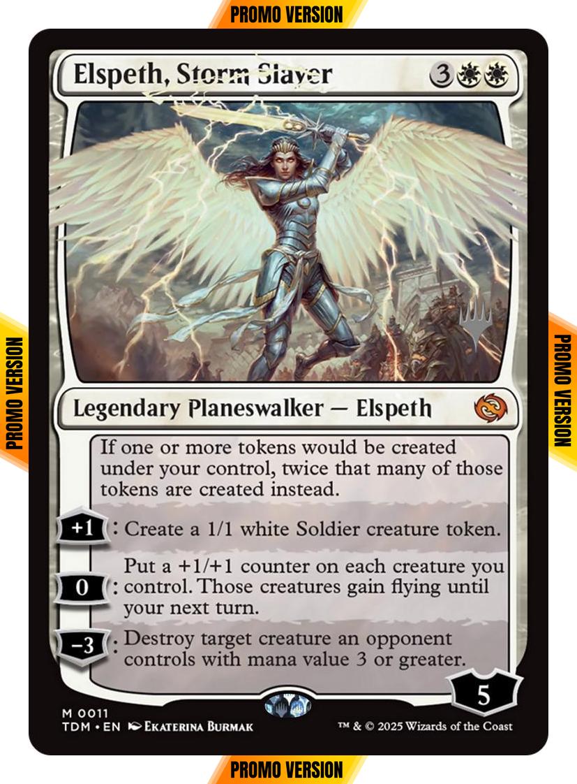 Elspeth, Storm Slayer [11p] [Promo Pack] [Tarkir: Dragonstorm: Promos] [Non-Foil]