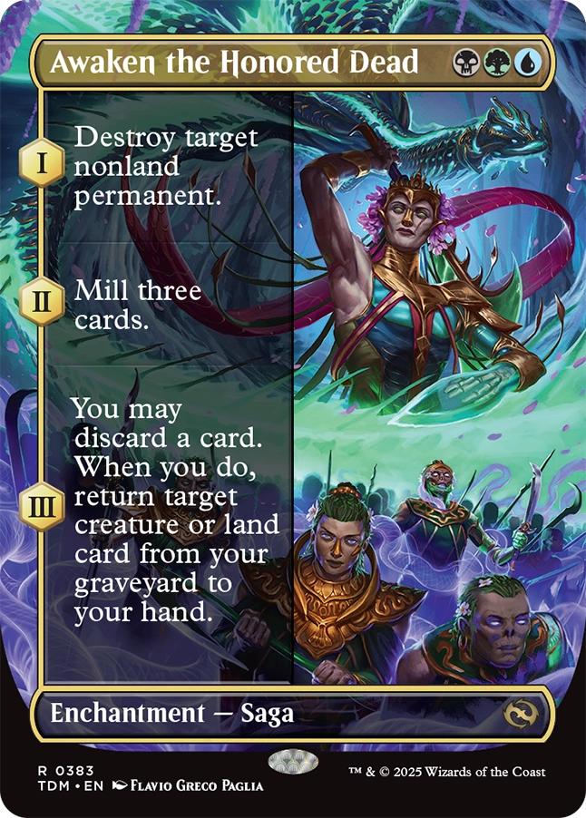Awaken the Honored Dead [383] [Borderless] [Tarkir: Dragonstorm] [Non-Foil]