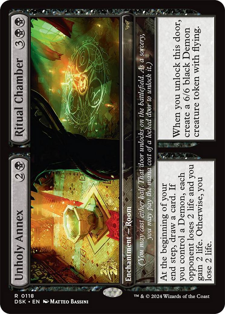 Unholy Annex // Ritual Chamber [118s] [Prerelease] [Duskmourn: House of Horror: Promos] [Foil]