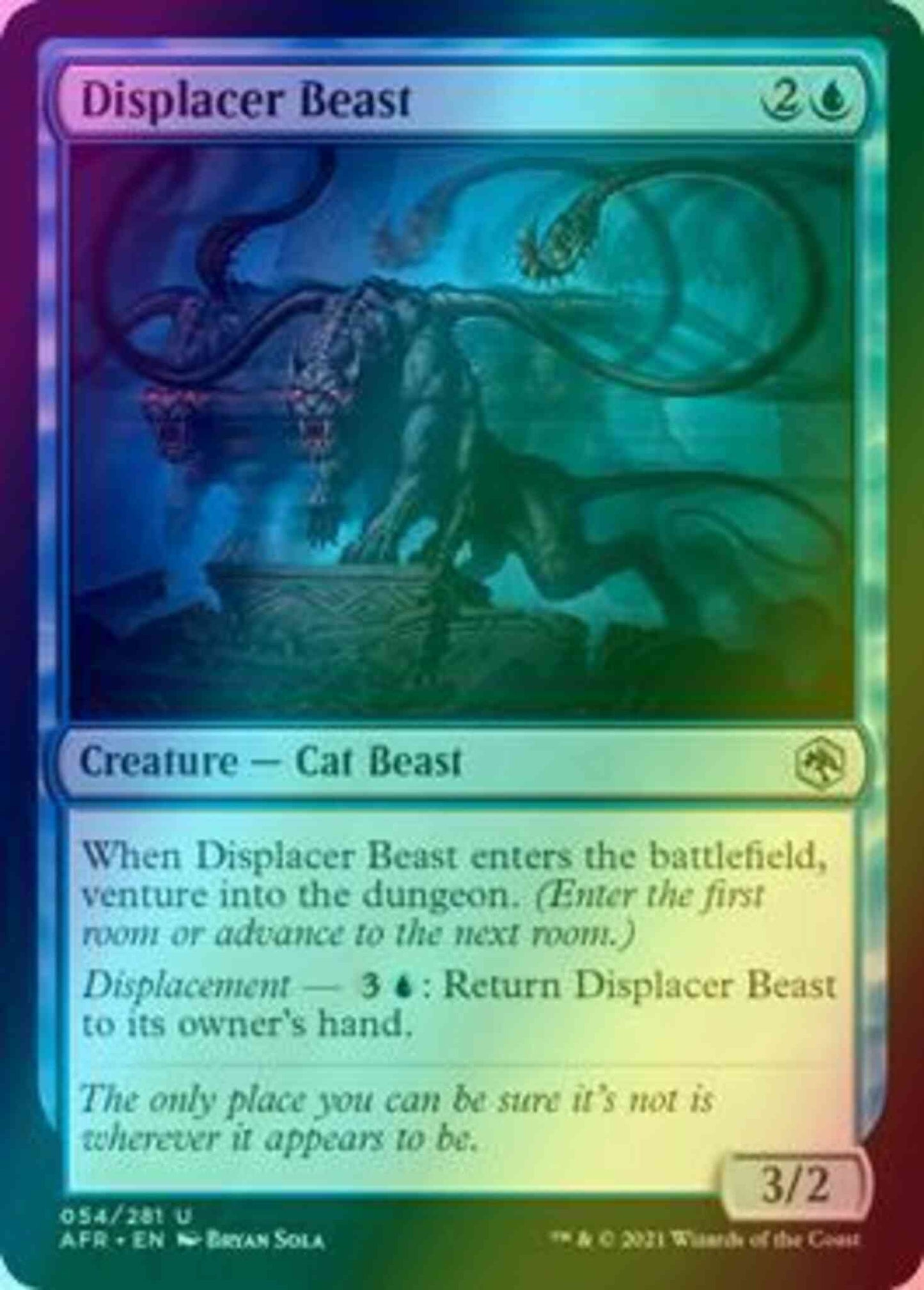 Displacer Beast [54] [Adventures in the Forgotten Realms] [Foil]
