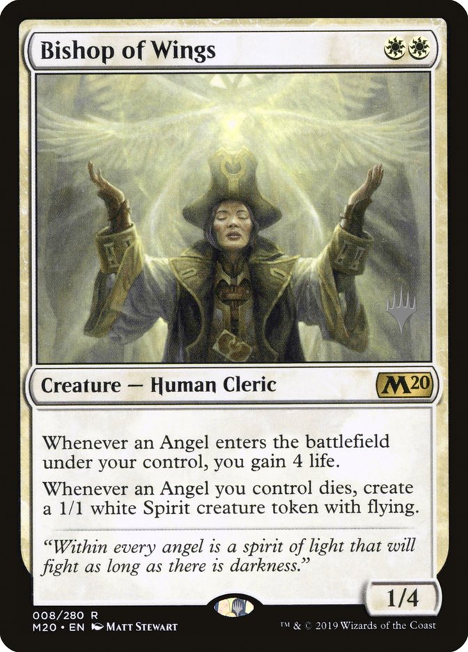 Bishop of Wings [8p] [Promo Pack] [Core Set 2020 Promos] [Foil]