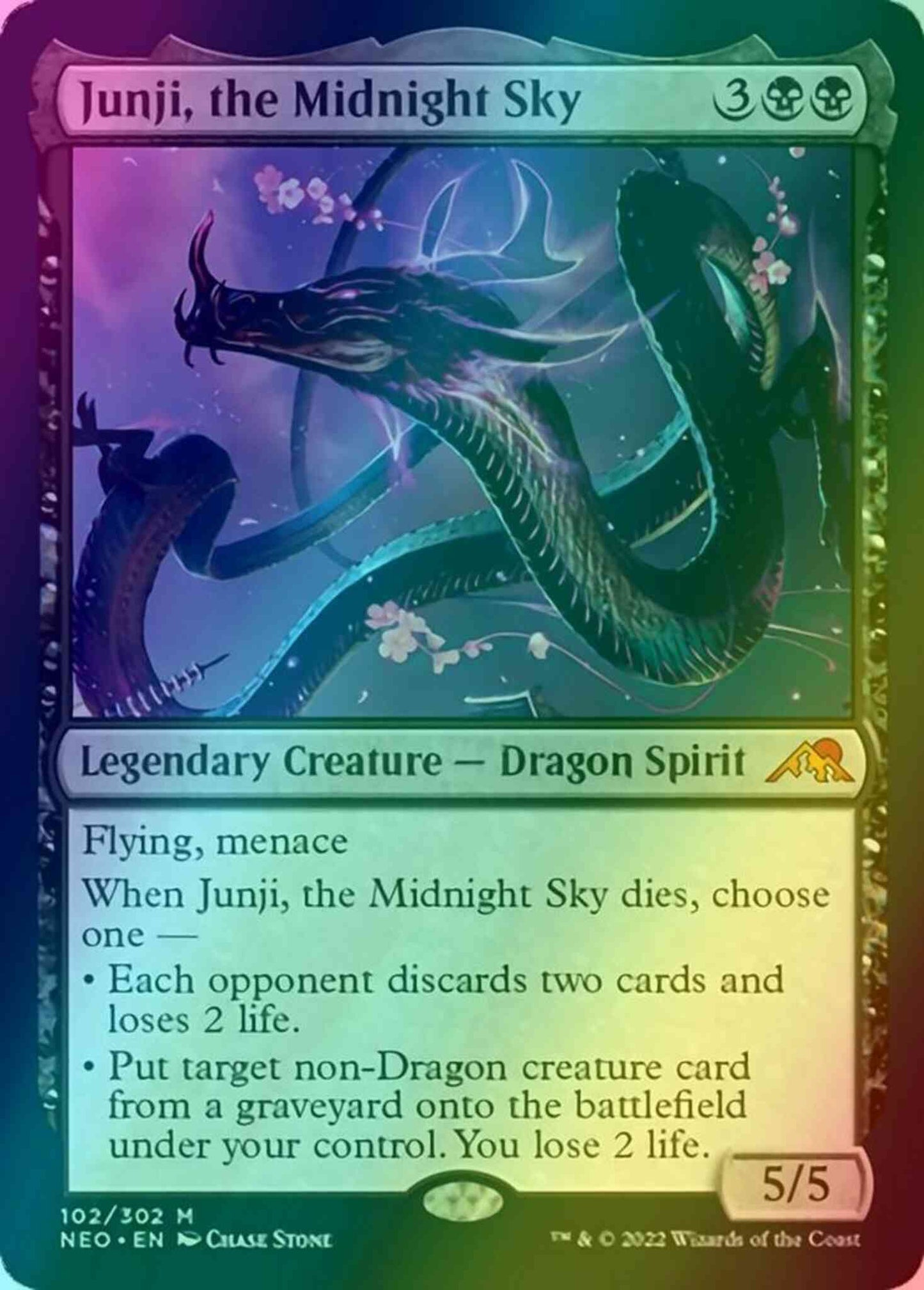 Junji, the Midnight Sky [102] [Kamigawa: Neon Dynasty] [Foil]