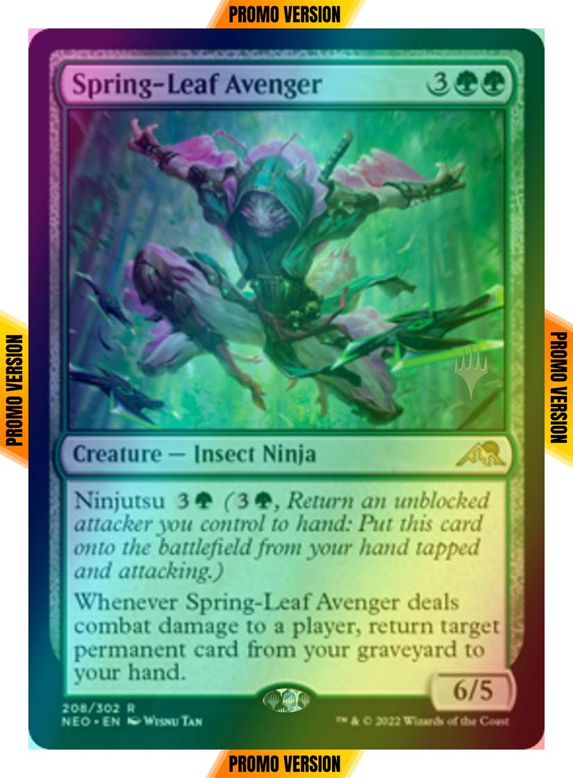 Spring-Leaf Avenger [Promo Pack] [208p] [Kamigawa: Neon Dynasty: Promos] [Foil]