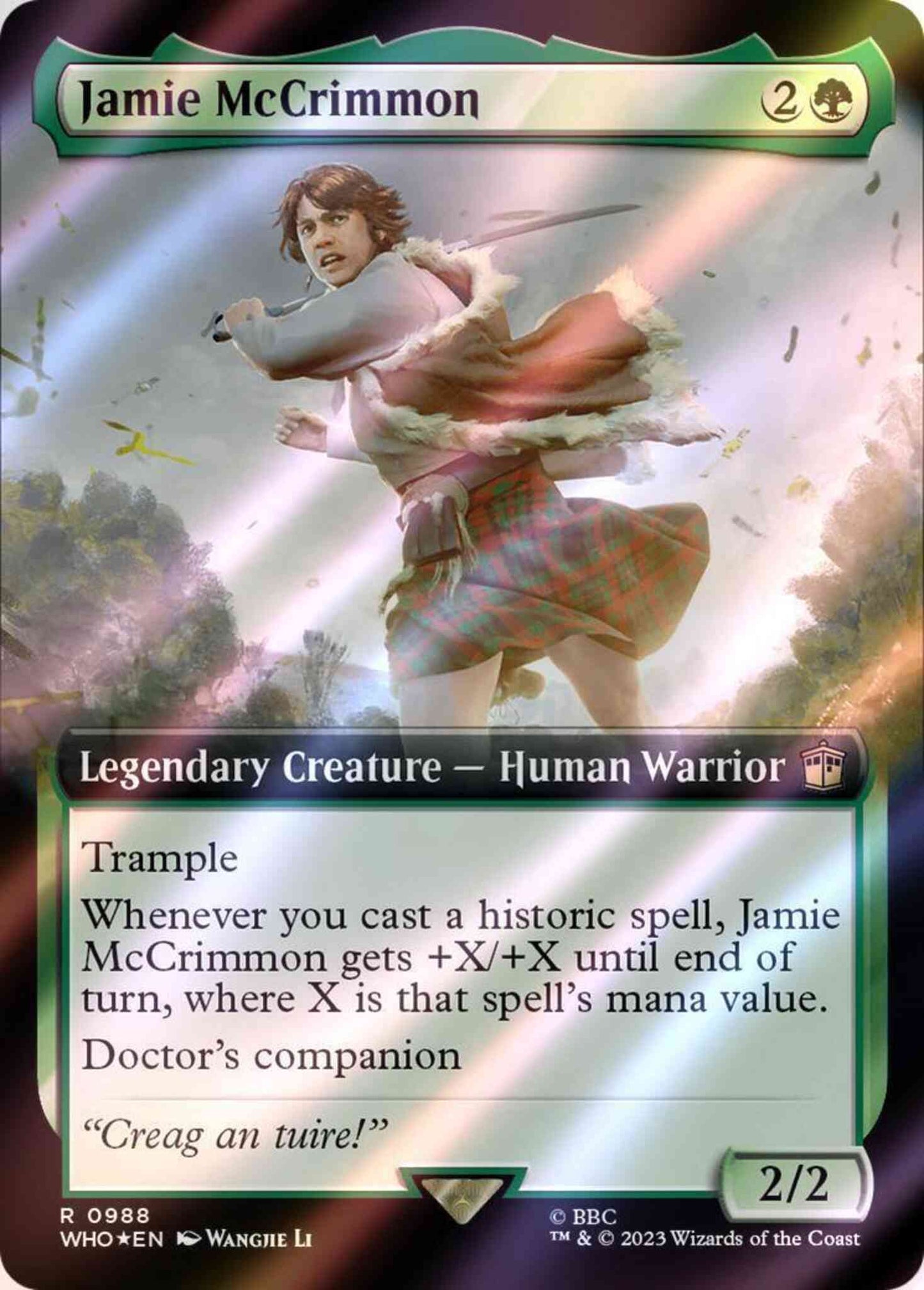 Jamie McCrimmon [988] [Extended Art] [Universes Beyond: Doctor Who] [Surge Foil]