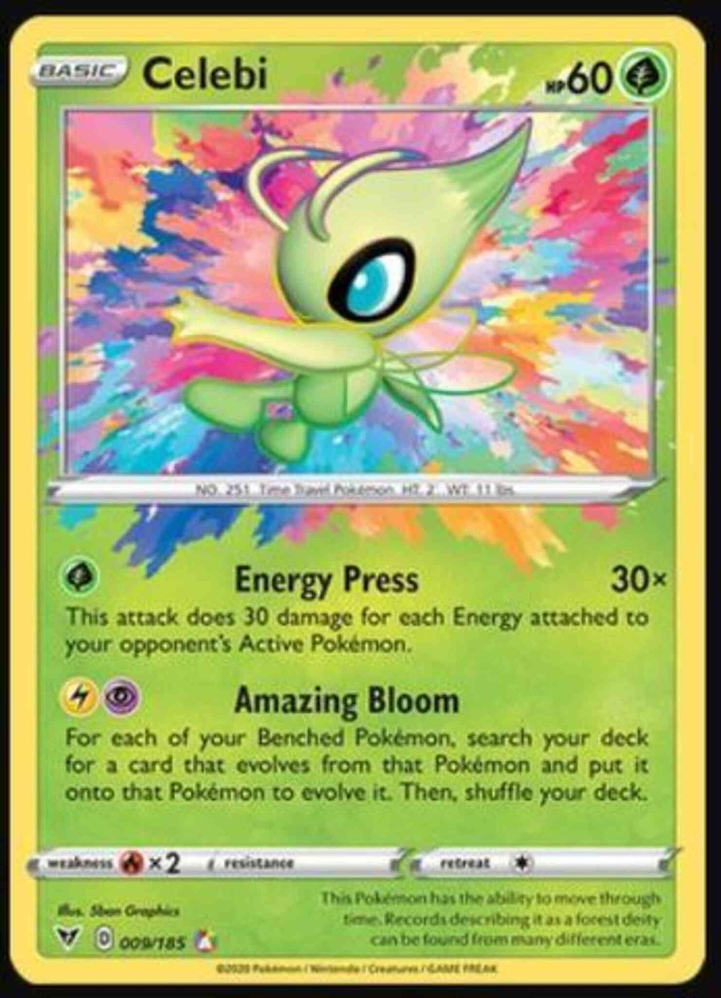 Celebi - 009/185 - Amazing Rare [swsh4-009] [Holo]