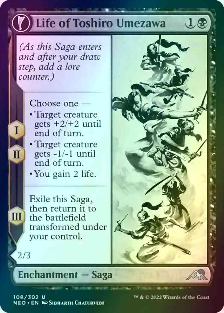 Life of Toshiro Umezawa // Memory of Toshiro [108] [Kamigawa: Neon Dynasty] [Foil]