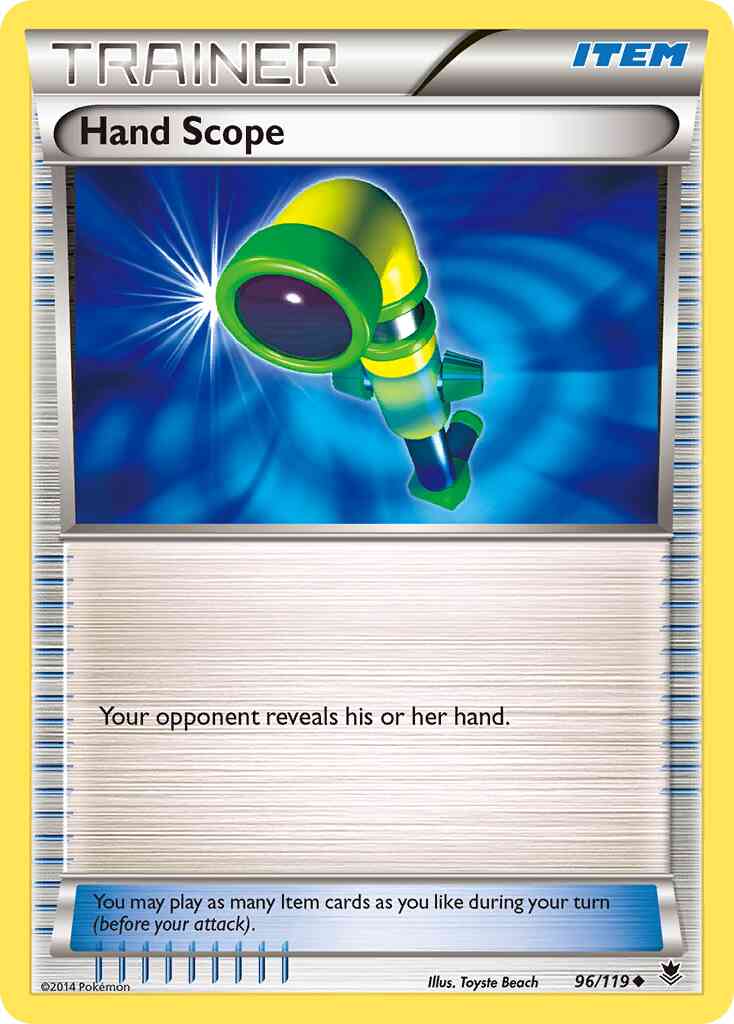 Hand Scope - 96/119 - Uncommon [xy4-96] [Reverse Holo]