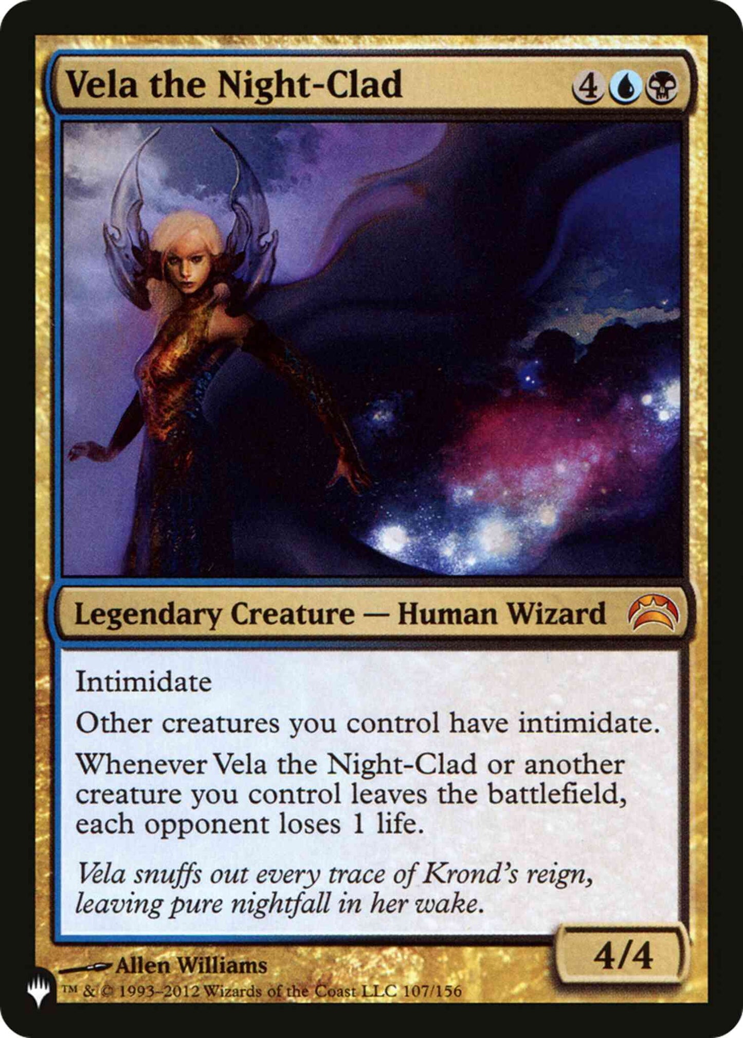 Vela the Night-Clad [PC2-107] [The List] [Non-Foil]