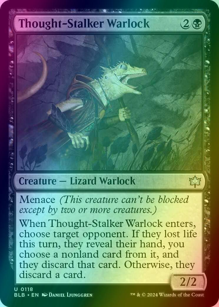 Thought-Stalker Warlock [118] [Bloomburrow] [Foil]