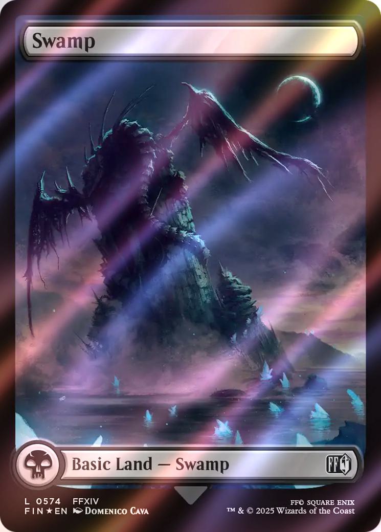 Swamp [574] [Full Art] [FINAL FANTASY] [Surge Foil]