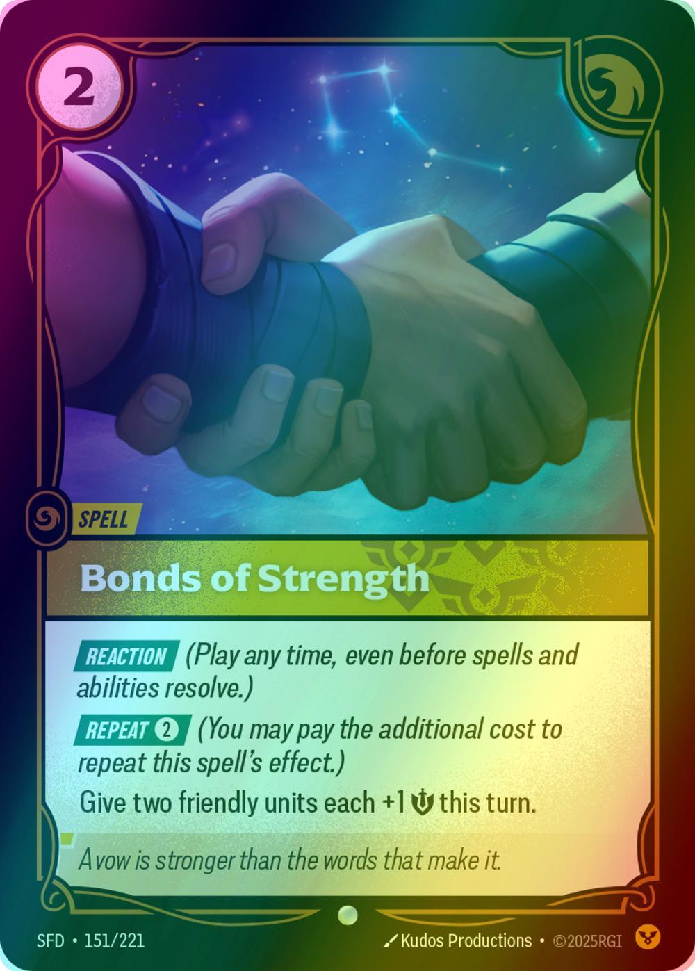 Bonds of Strength - 151/221 [Spiritforged] [Foil]