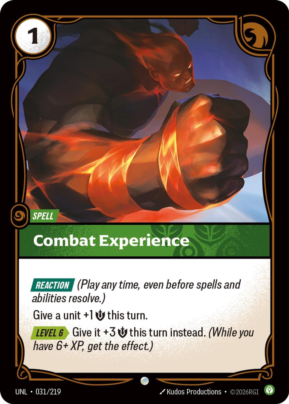 Combat Experience - 031/219 [Unleashed] [Non-Foil]
