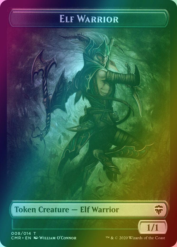 Copy Token (13) // Elf Warrior Token (08) [Commander Legends Tokens] [Foil]