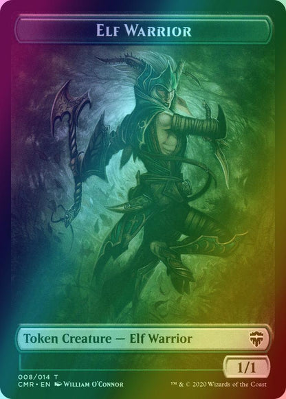 Copy Token (13) // Elf Warrior Token (08) [Commander Legends Tokens] [Foil]
