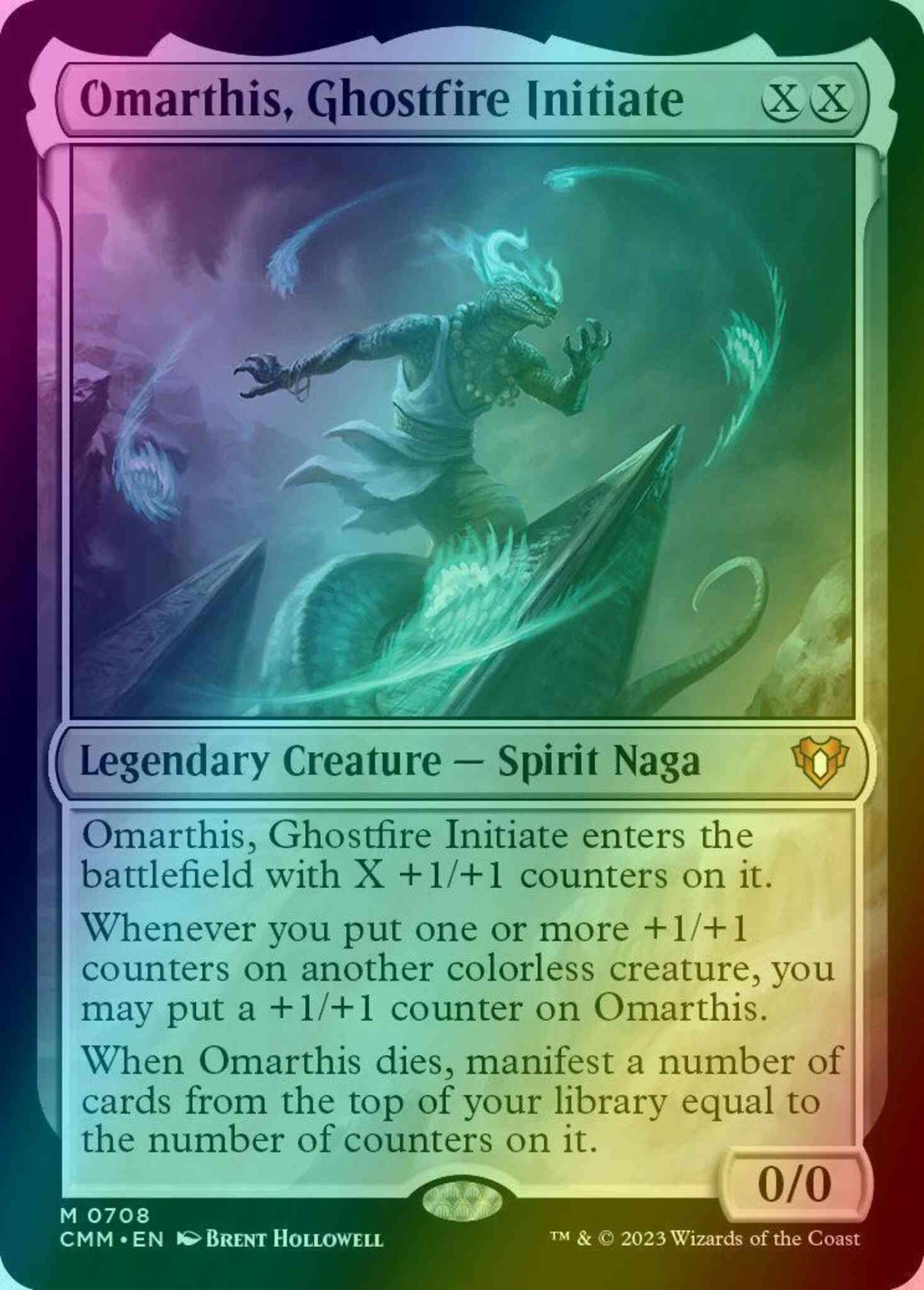 Omarthis, Ghostfire Initiate [708] [Commander Masters] [Foil]