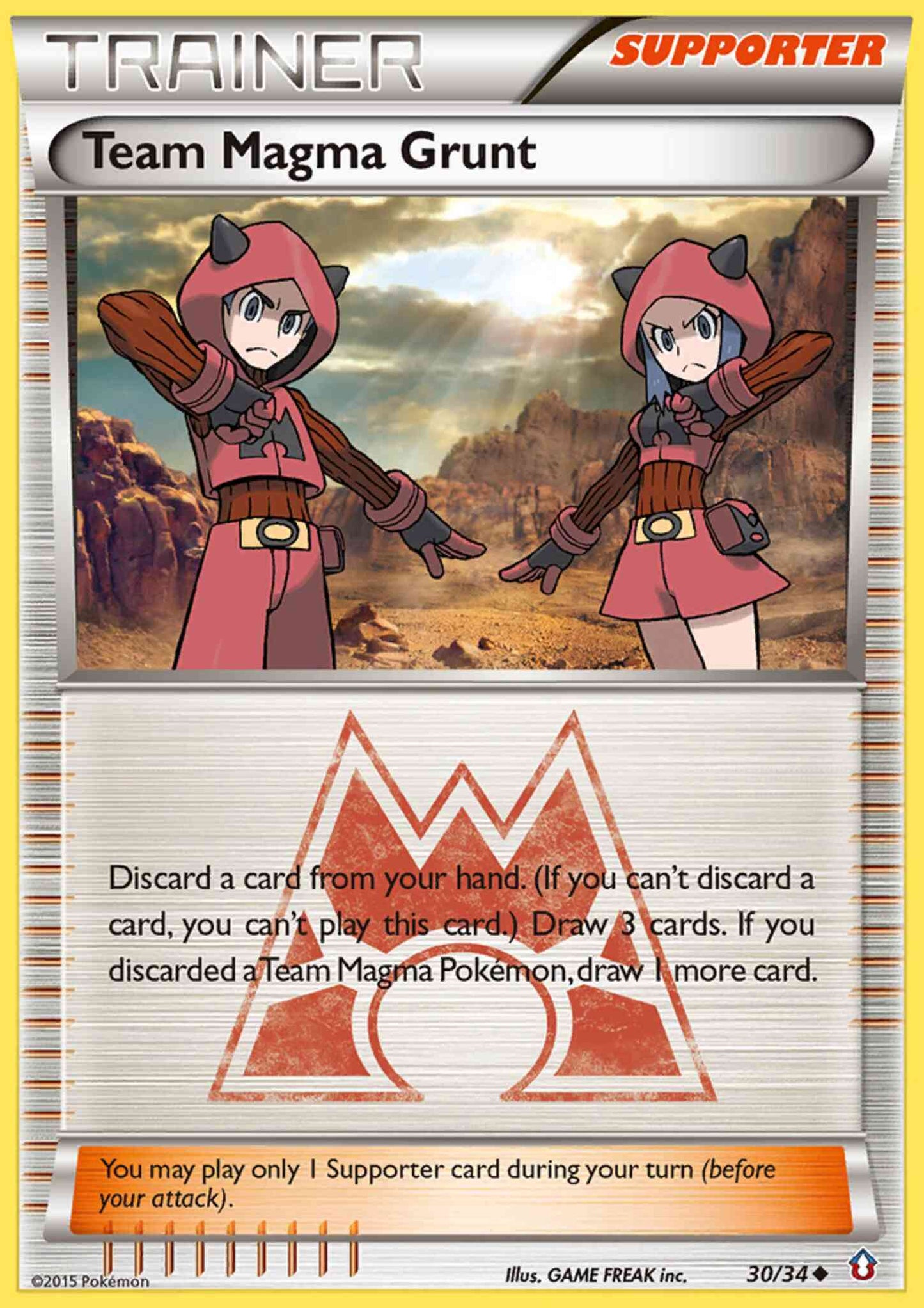 Team Magma Grunt - 30/34 - Uncommon [dc1-30] [Reverse Holo]
