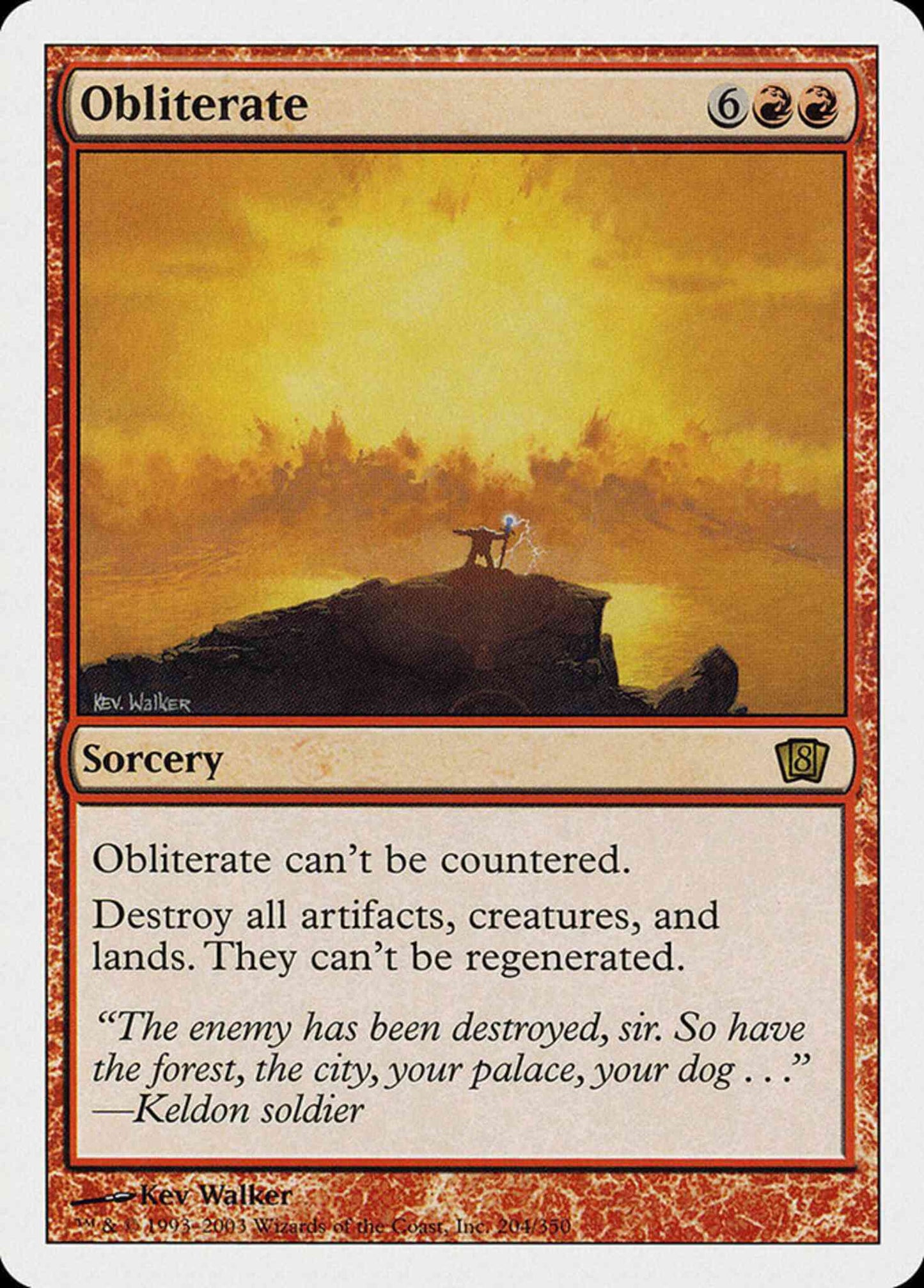 Obliterate [204] [Eighth Edition] [Non-Foil]
