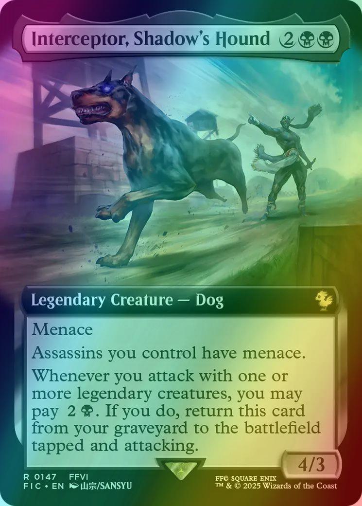Interceptor, Shadow's Hound [147] [Extended Art] [FINAL FANTASY: Commander] [Foil]
