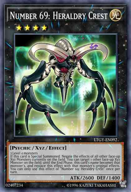 Number 69: Heraldry Crest - LTGY-EN092 - Rare - Unlimited