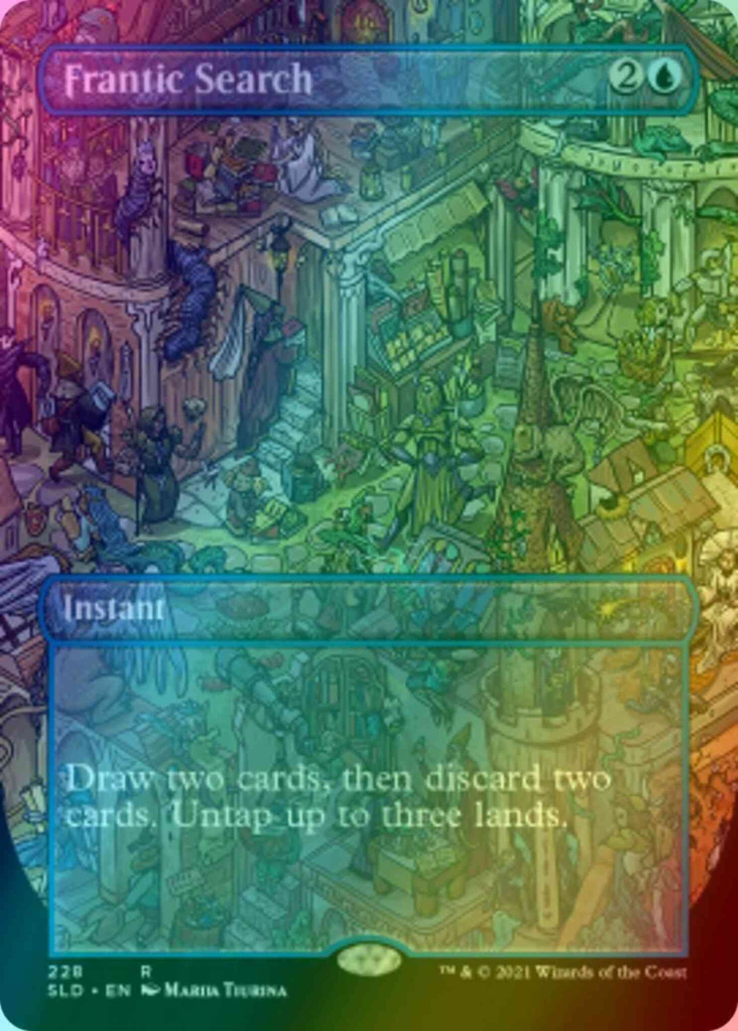 Frantic Search [0228] [Borderless] [Fblthp: Totally Lost] [Secret Lair Drop] [Foil]