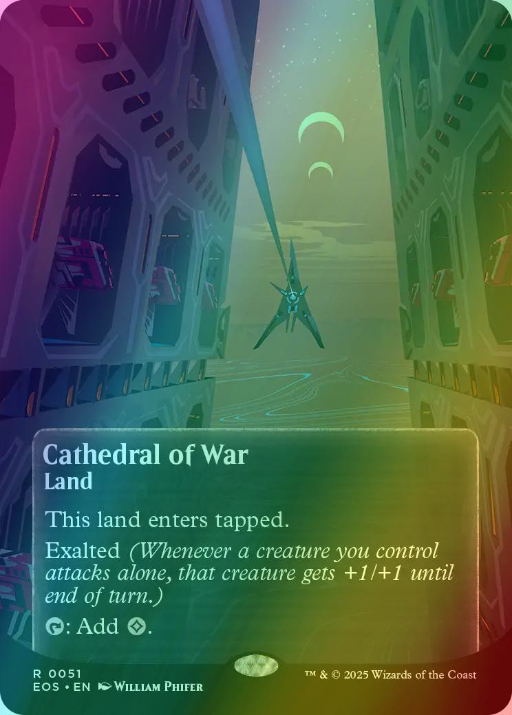 Cathedral of War [51] [Borderless] [Poster] [Edge of Eternities: Stellar Sights] [Foil]
